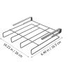 Garneck kitchen cutting board rack shelf brackets wall brackets for shelves shelf holders wall mounted lid holder under cabinet lid rack under cabinet organizer kitchen supply food view 4