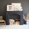 KALALOU CMY1008 Wooden Mantle - Black view 1
