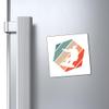 Humorous Nostalgic Sapphire Sundown Evening Skiing Hilarious Snowboarder Enthusiast Men Women Magnets 3"  3" view 3