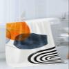 Bath Towel Sets,Mid Century Boho Terracotta Aesthetic Bathroom Towels Soft Hand Towel Washcloth Cotton Towel Set,Absorbent Soft Bath Set for Hotel Beach Pool Abstract Minimalist Art Towels view 3