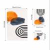 Bath Towel Sets,Mid Century Boho Terracotta Aesthetic Bathroom Towels Soft Hand Towel Washcloth Cotton Towel Set,Absorbent Soft Bath Set for Hotel Beach Pool Abstract Minimalist Art Towels view 4