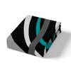 Feelyou Blue Black Gray Retro Circle Swirls Sheet Set Kids' Circle Stripes Abstract Sheets with Deep Pocket Fitted Sheet Queen Size Bed Set 4Pcs view 4