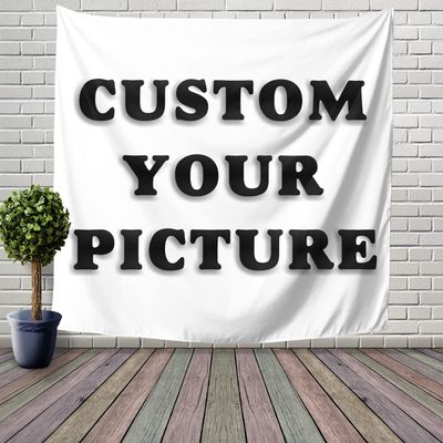Yshsaiwj Custom Wall Tapestry Upload Images Custom Christmas Ornament Backdrop Jesus Bless you Customized Gifts for Women and Man (60x60 inch Square)