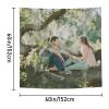 Yshsaiwj Custom Wall Tapestry Upload Images Custom Christmas Ornament Backdrop Jesus Bless you Customized Gifts for Women and Man (60x60 inch Square) view 2