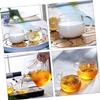 Anneome 1pc Transparent Glass Drink Cup Versatile Milk Juice and Water Cup with Comfortable Grip for Home Use and Everyday Beverages view 3