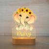 FIMIONAS Personalized Night Light for Kids Custom Name Animal Led Elephant Baby Lamp for Nursery Decor Kid's Bedroom Birthday Christmas Gifts for Boys Girls(03 Cartoon Elephant) view 1