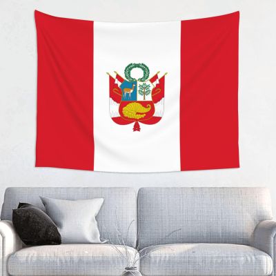 Rqwaaed Peru Flag Tapestry Perfectly Embellishes The Wall 29x37in