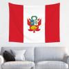 Rqwaaed Peru Flag Tapestry Perfectly Embellishes The Wall 29x37in view 1