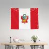 Rqwaaed Peru Flag Tapestry Perfectly Embellishes The Wall 29x37in view 3