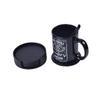 Anneome Beverage Coasters with Stand 7 Pcs Round Leather Drink Mats Insulation Stain Protection for Tables view 1