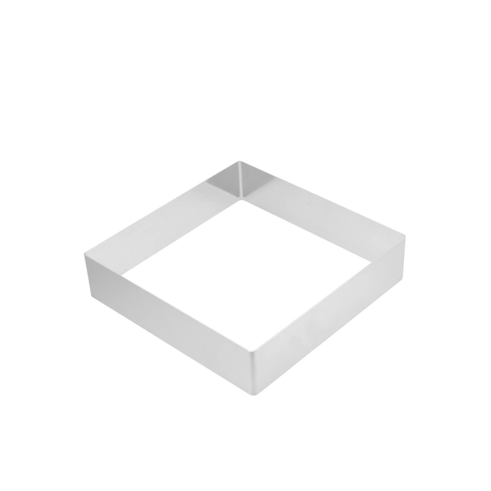 Anneome High-temperature Stainless Steel Cake Ring Square Mousse Mold Easy to Cut Non-stick Sanitary for Baking Pastry