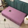 Armless Futon Cover with Ruffle Skirt Higly Stretch Futon Sofa Bed Cover Anti-Slip Sofa Slipcover Without Armrests, Thick Soft Cozy Velvet Fabric ( Color : Color C , Size : Large (190-220cm) ) view 4