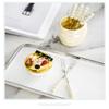 12 Pieces Pearl Fruit Fork Set for 12 People, Creative Dazzling Ceramic Storage Jar Household Stainless Steel Fork Fruit Fork Jar (No cans,Purple) view 3