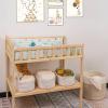 CubesLand Small Woven Baskets,Cute Baskets or Shelf Set 2,Cube Organizer Basket Bin,Soft Toys Storage Basket,Baby Nursery Basket Bin,Home Decor 12"D x 8"W x 5"H Rainbow Stitches view 3