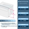 Pearwow Window Air Conditioner Side Panel with Frame,AC Insulation Side Panels Curtain Kit,Fits for Most 12000BTU Window AC Units view 3