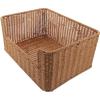 Cabilock Practical Woven Storage Basket Imitation Rattan for Home Office Book Storage view 1