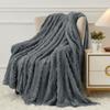 Aganear Flannel Throw Blanket - Cozy Soft Lightweight Fuzzy Throw Blanket for Women Portable Throw Blankets for Couch, Warm Present for Birthday, Christmas, Halloween, Housewarming(50"x60", Gray) view 1