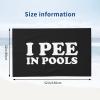 I Pee in Pools Microfiber Beach Towel, Oversized Soft Towel, for Beach, Swimming Pool, Camping, Yoga, Gym view 3