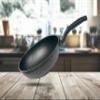 8" Wok Non-Stick Cooking Frying Pan Pot, 5 Layer Marble Coating, Made In Korea view 1