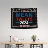 Rqwaaed Funny Election Design Mean Tweets 2024 Tapestry Perfectly Embellishes The Wall 29x37in view 3