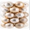 34ct Champagne Christmas Ball Ornaments Shatterproof Plastic Christmas Tree Decorations for Xmas Party Home Office Holiday Decor -Medium Size (2.36"/ 60mm) view 1