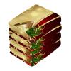 ALAZA Golden Christmas Bells Towels Cotton Washcloths Set,Extra Absorbent Fast Drying Face-Cloth Washcloths,Soft Fingertip Towel for Hotel,Spa,Kitchen,12'' x 12'' (6 Pack) view 2