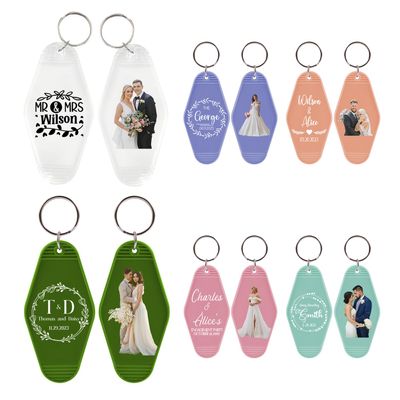 Grozon 200 Custom Wedding Favor Personalized Wedding Keychain Bulk Guests Souvenirs with Your Logo/Text/Picture (option4:200pcs)