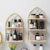 Wall Hanging Shelf, Wooden Ship Shape Shelf for Wall with Metal Bracket, 2-Tier/3-Tier Simple Floating Wall Mounted, for Books Small Plant, Dorm Living Room Bedroom Wall Decor (Size : Small) view 2