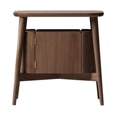 CALMR Practical Nightstand Large Capacity Nightstand with Storage Bedside Table Classic Wooden Bedside Cabinet Simple Bedroom Furniture End Tables