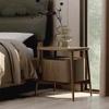 CALMR Practical Nightstand Large Capacity Nightstand with Storage Bedside Table Classic Wooden Bedside Cabinet Simple Bedroom Furniture End Tables view 2