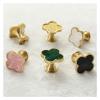 UAMOU Four Leaf Clover Brass Wardrobe Handle Nordic Light Luxury Pastoral Style Single Hole Butterfly Dragonfly Brass Cabinet Handle Cheerfully (Color : 2) view 4
