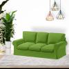 Custom Made Ektorp 3 Seat Couch Velvet Replacement Cover Only Fits IKEA Ektorp 3 Seat Sofa,Ektorp Sofa Cover,Only Cover(Don't Fit Uppland 3 Seat Sofa) (Grass Green) view 4