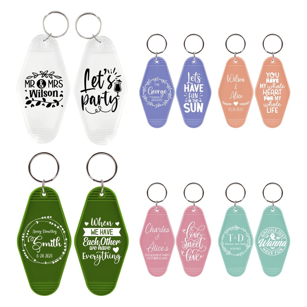 Grozon 250 Wedding Keychain Favors in Bulk Bridal Party Gifts for Guest Newlyweds Couple Bridesmaid (option5:250pcs)