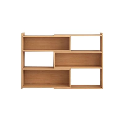 GZHERVICES Floor Standing Wood Corner Storage Bookshelf, Rotating Bookends Organizer for Bedroom, Retractable Bookcase Display Storage Rack, Stronger Load-Bearing (Color : Brown, Size : 60x24x60cm)
