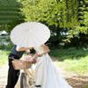 Paper Umbrella,Classic White DIY Paper Umbrella Parasol Wedding Bridal Party Decor Photo Prop for Wedding Parties Costumes Cosplay Decor(20CM,white) view 4