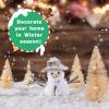 FOIMAS Artificial Snow,Christmas Fake Snow Powder Glitter Dry Snowflake for Christmas Village Craft Winter Decoration Party Supply,100g/3.6oz view 2
