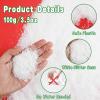FOIMAS Artificial Snow,Christmas Fake Snow Powder Glitter Dry Snowflake for Christmas Village Craft Winter Decoration Party Supply,100g/3.6oz view 3