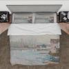 RIVINE Alfred Sisley Duvet Cover Set 3 Pieces Customizable Soft Breathable Microfiber Duvet Cover Bedding Set with 2 Pillow Shams 4 Ties Twin XL view 2