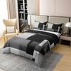 jejeloiu Geometric Duvet Cover 100% Cotton King Size Grey Black Buffalo Check Bedding 100% Cotton Set Geometric Comforter Cover Set Women Men Ultra Soft Decor Modern Art Bedspread Cover Zipper Closure view 3