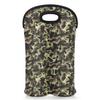 2-Bottle Wine Gift Tote Carrier Camo Mariney Anchor Neoprene Wine Tote Bags Holder Cooler Wine Gift for Women Men view 1