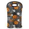 Basketball Player Wine Accessories For Wine Lovers Wine Bottle Tote Carrier Portable Wine Travel Bags Holds 2 Bottles view 1