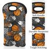 Basketball Player Wine Accessories For Wine Lovers Wine Bottle Tote Carrier Portable Wine Travel Bags Holds 2 Bottles view 3