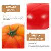 DECHOUS 4Pcs Artificial Tomatoes, Fake Tomatoes Artificial Vegetable for Decoration Lifelike Artificial Tomatoes Realistic Photo Prop for Home Kitchen Christmas Party view 4