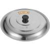 DECHOUS Universal Pan Lid, Stainless Steel, Silver, Fits under 13 Inches (Diameter 33cm), Round, Pot Lid view 1