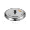 DECHOUS Universal Pan Lid, Stainless Steel, Silver, Fits under 13 Inches (Diameter 33cm), Round, Pot Lid view 2