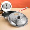 DECHOUS Universal Pan Lid, Stainless Steel, Silver, Fits under 13 Inches (Diameter 33cm), Round, Pot Lid view 4