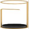 REMYS Umbrella Stand Holder Entryway Hallway Umbrella Stand Rack 60 Cm Tall Umbrella Stand HolderRound Umbrella Storage Rack for Hallway/Foyer/Indoor/Office, Black Removable Drip Tray, Gold view 1