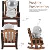 ibasenice 1set Miniature Astronaut Figurine Zen Astronaut Rocking Chair Decor for Desktop Unique Spaceman Ornament for Home Office Living Room Bedroom and Classroom Spaces view 4