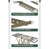 BAIYUN Balcony Artifact, Bedroom Home Aluminum Alloy Pole, Outdoor Bracket, Drying Quilt Floor Folding, Indoor Drying Rack 1.52m 1.8m (Size : Medium) view 2