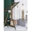 BAIYUN Balcony Artifact, Bedroom Home Aluminum Alloy Pole, Outdoor Bracket, Drying Quilt Floor Folding, Indoor Drying Rack 1.52m 1.8m (Size : Medium) view 3
